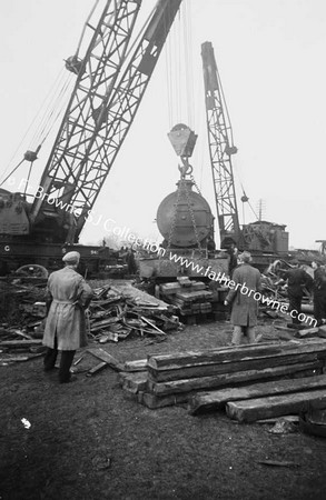 SALVAGING  WRECKED TRAIN